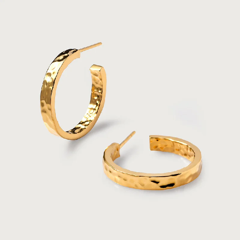 Timeless Elegance Now At Special Discounts Grecian Hammered Large Hoops