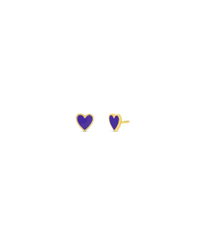 Jewelry Clearance Event – Last Chance For Stunning Deals Heart Enamel Stud