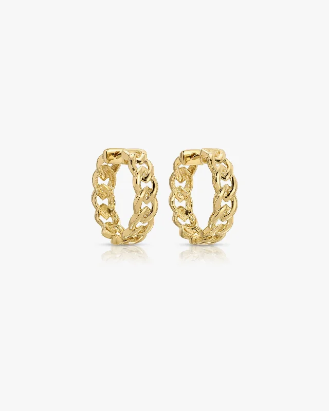 Limited-Stock Jewelry Sale – Once It's Gone, It's Gone Link Hoop Earrings