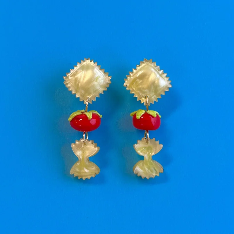 Premium Jewelry Now Available At Special Discounts Mini Pasta Dangle Earrings