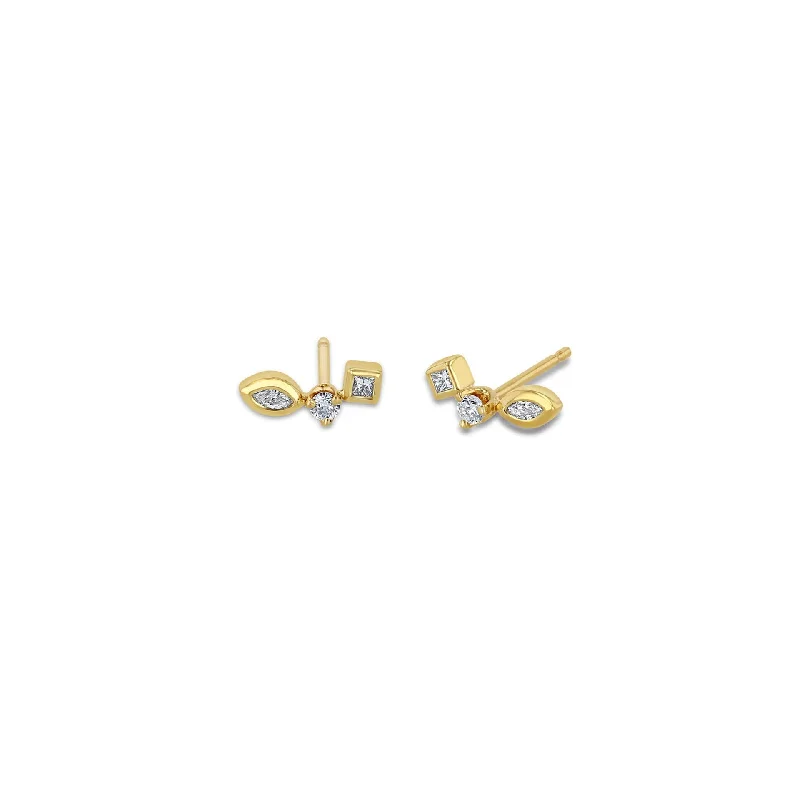 Shine In Style – Shop Jewelry Discounts Today Mix Cut Diamond Studs