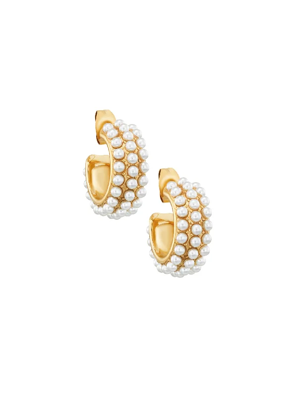 Shop Stylish Jewelry Now And Save Big Pearl Hoop