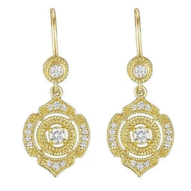 Upgrade Your Jewelry Collection For Less Penny Preville Diamond Shield Drop Earrings