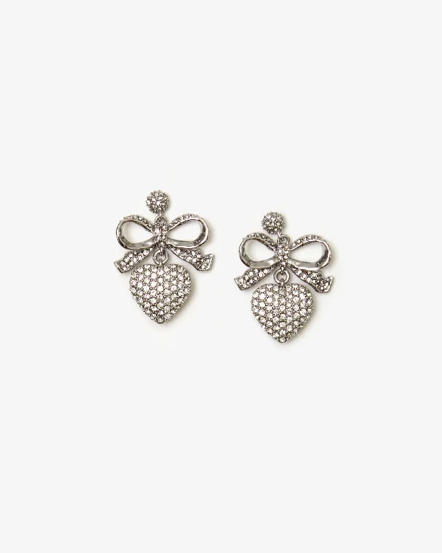 Limited-Time Offer On Elegant Jewelry Pieces Petit Heart Drop Pavé Earrings