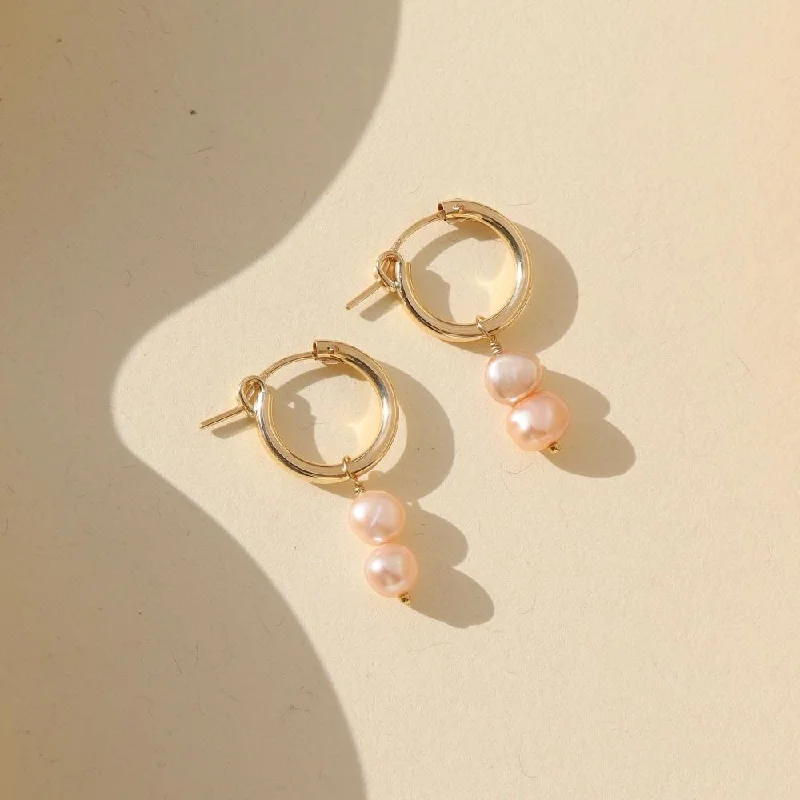 Grab Exquisite Jewelry At The Lowest Prices Pink Pearl Earrings