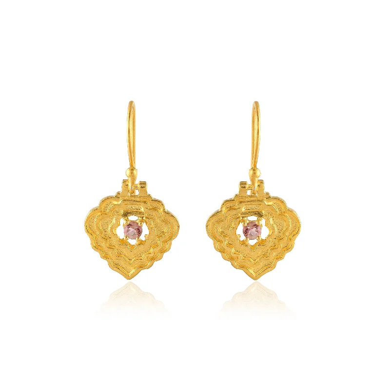 Bestselling Jewelry At Special Promotional Rates Pink Tourmaline Diamond Shape Earrings