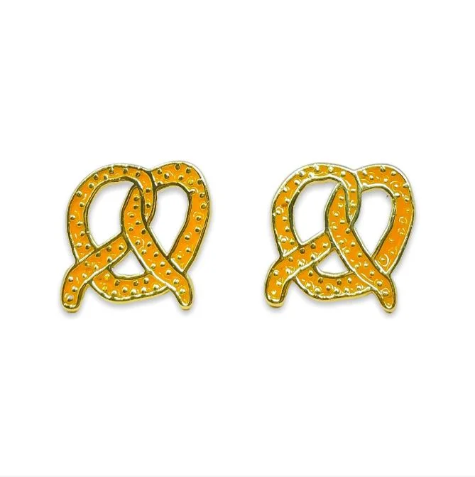 Classic And Modern Jewelry Styles On Sale Pretzel Enamel Earrings