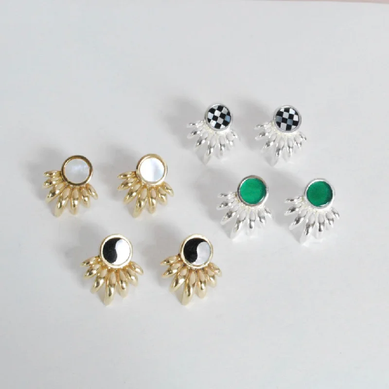 Exclusive Jewelry Sale – Grab Timeless Pieces Now Ray Inlay Earrings (5 stone options)