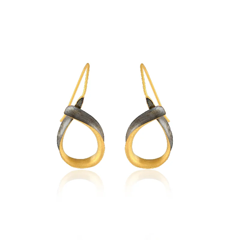 Luxury Meets Affordability – Jewelry Sale Now Live Rhodium and Gold Twisted Hoop Earrings