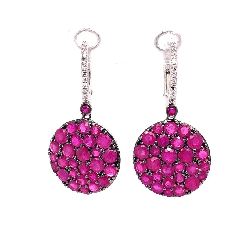 Discover Unique Jewelry With Special Limited-Time Offers Ruby Disc Drop Earrings