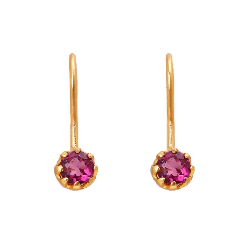 Affordable Glamour – Premium Jewelry At Special Prices Small Garnet Hook Earrings