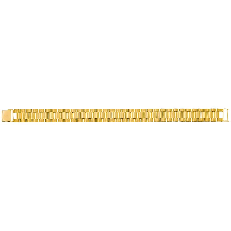 Jewelry Sale Alert – Shop Timeless Elegance Today 14y Gold Men's 12mm Designer Bracelet 8"