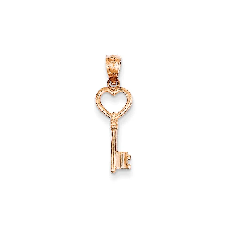 Don't Miss Out On Jaw-Dropping Jewelry Discounts 14k Rose Gold Key Pendant, 7mm