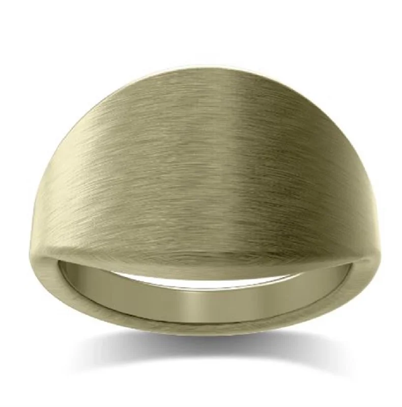 Bohemian-Inspired Jewelry For Free-Spirited Fashion 14K Yellow Gold 'The Classic'  Cigar Signet Ring