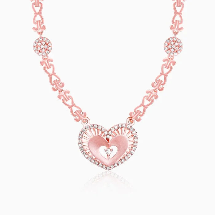 Grab Exquisite Jewelry At The Lowest Prices Anushka Sharma Rose Gold Love Affair Necklace