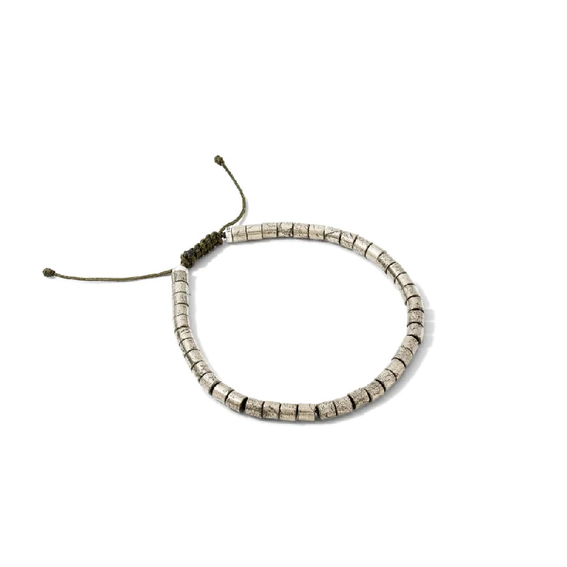 Unmissable Jewelry Sale – Shop Before It's Too Late Scott Bros. Grey Oxidized Sterling Silver Beaded Bracelet In Pyrite