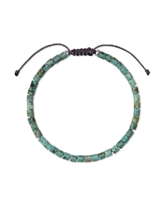 Grab Stylish Jewelry Before The Sale Ends Scott Bros. Grey Oxidized Sterling Silver Bracelet In Turquoise Jasper