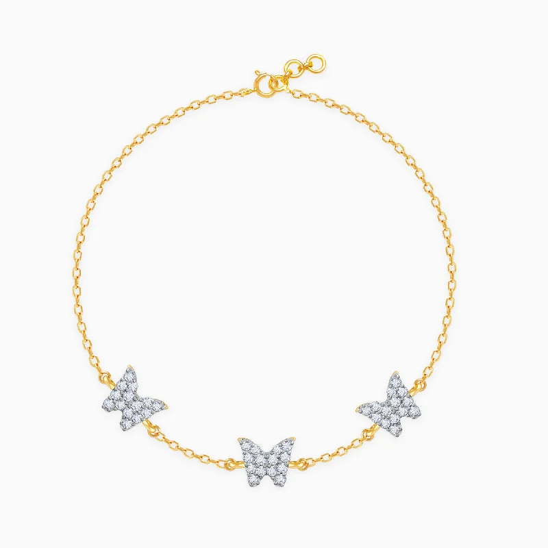 Shop Fine Jewelry With Exclusive Savings Gold Butterfly Diamond Bracelet