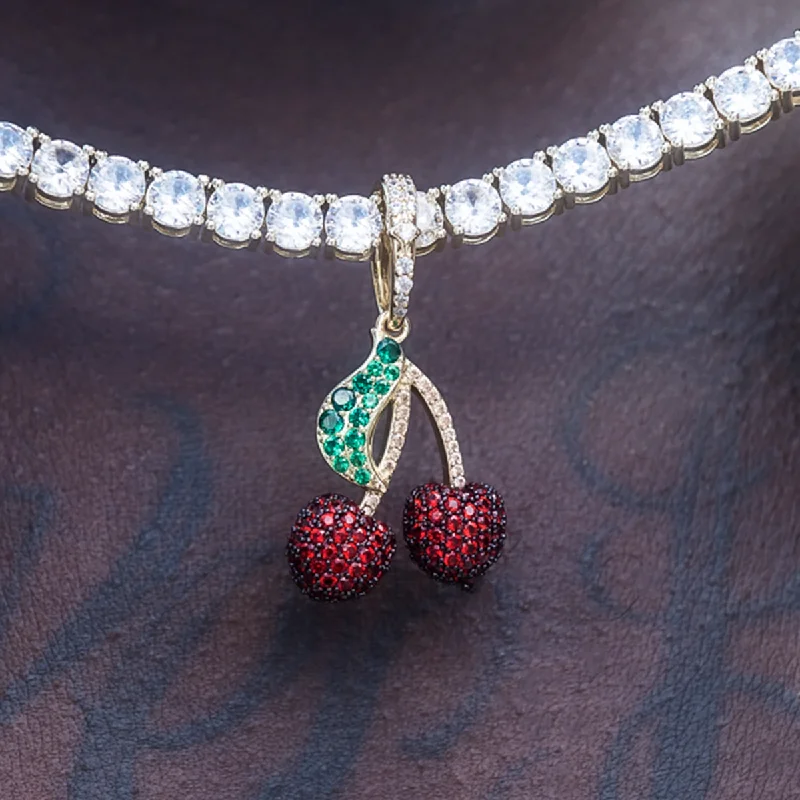 The Ultimate Jewelry Sale – Shop Premium Styles Iced Cherry Pendant