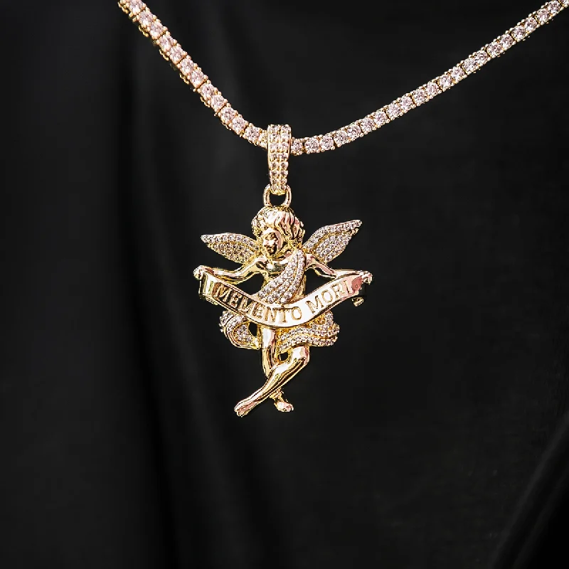 Exclusive Online Jewelry Sale – Don't Wait Iced Cherub Angel Pendant