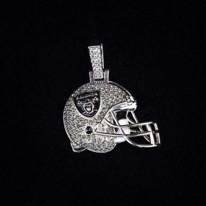 Limited-Stock Jewelry Clearance – Grab Your Favorites Now Las Vegas Raiders Official NFL Helmet Pendant