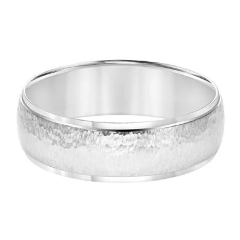 Make Every Moment Shine – Jewelry Discounts Available Men's 7mm Hammered Wedding Band