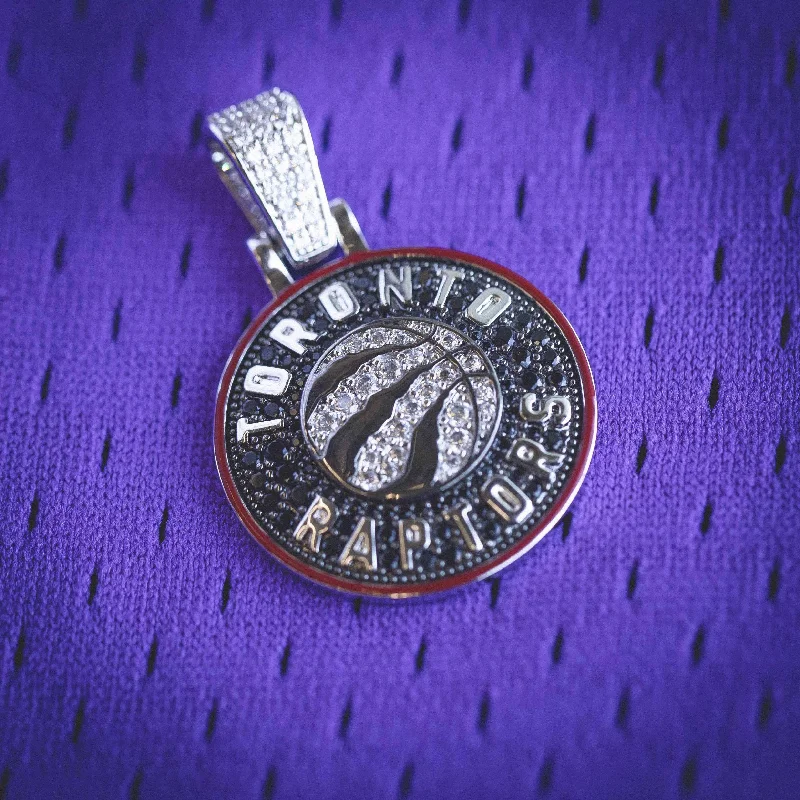 Elevate Your Jewelry Collection With Limited-Time Savings Toronto Raptors Official NBA Logo Pendant