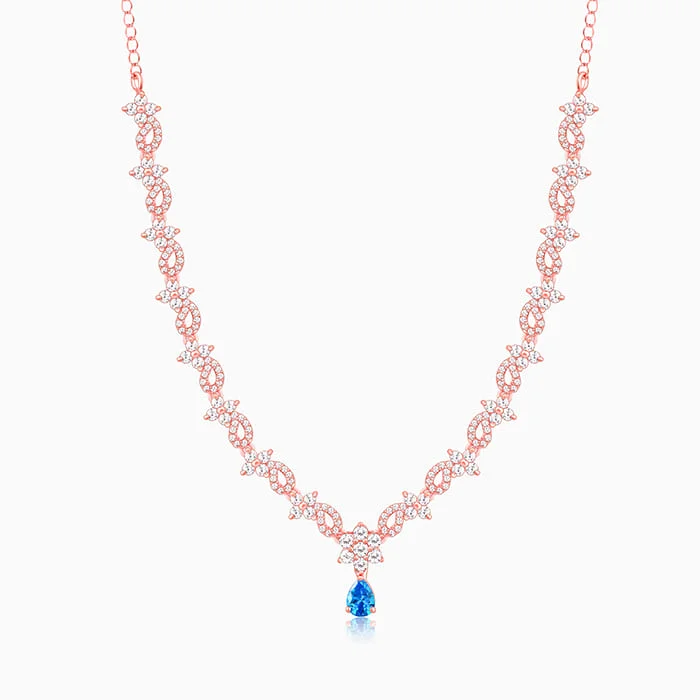 Premium Jewelry Now Available At Special Discounts Rose Gold Blue Moon Necklace