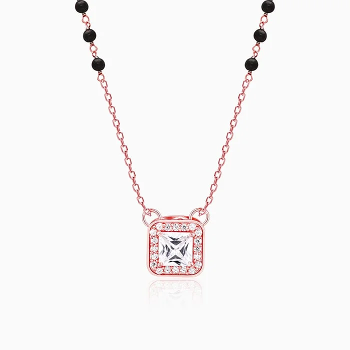 Jewelry Sale – Exclusive Styles At Lower Prices Rose Gold Love Square Mangalsutra