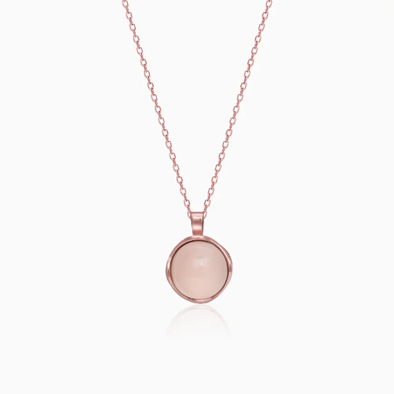 The Ultimate Jewelry Sale – Shop Premium Styles Rose Gold Pink Chalcedony Pendant