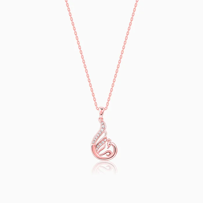 Huge Markdowns On Premium Jewelry Styles Rose Gold Ramaniya Morni Pendant With Link Chain