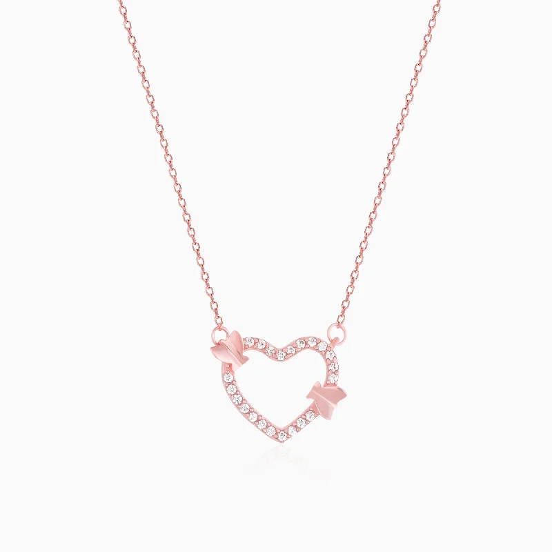 Exclusive Online Jewelry Sale – Don't Wait Rose Gold This Is Love Pendant With Link Chain