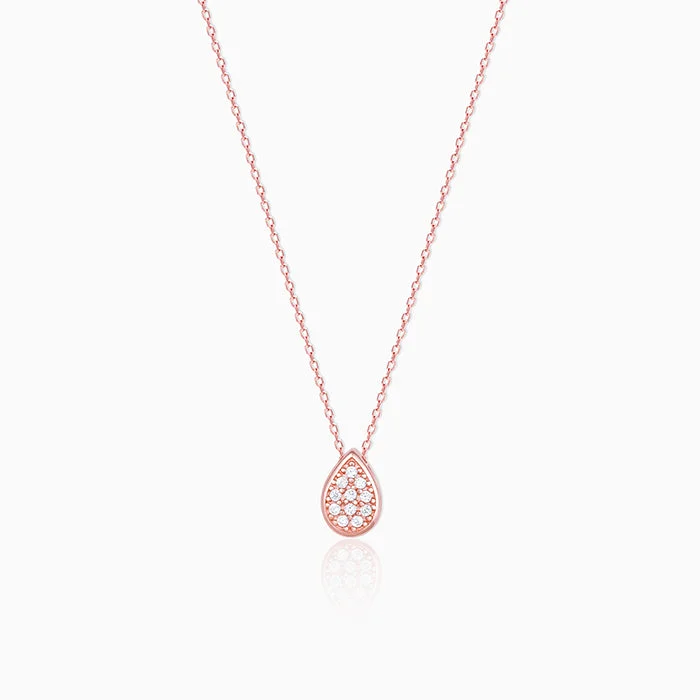 Elegant Jewelry, Exclusive Prices – Shop Now Rose Gold Studded Swayer Necklace