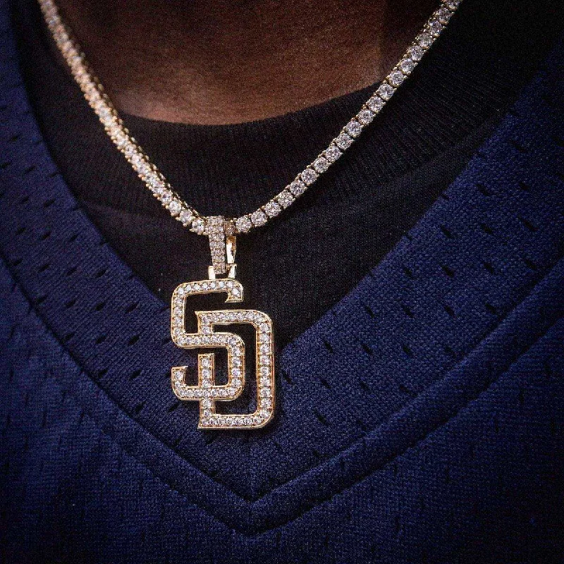 Luxury Meets Affordability – Jewelry Sale Live Now San Diego Padres Official MLB Logo Pendant