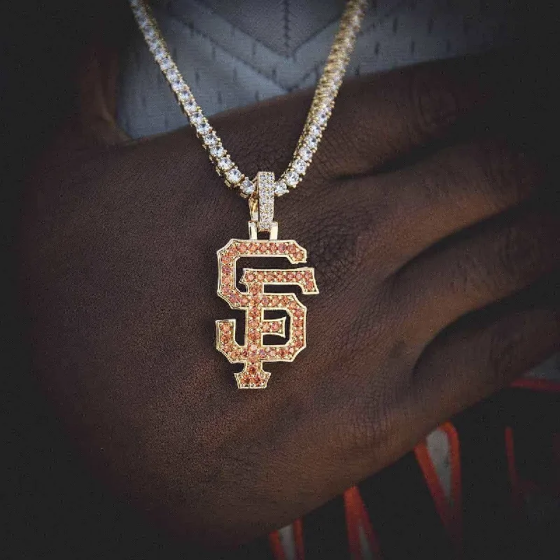 Sparkle For Less – Shop Our Limited-Time Jewelry Deals San Francisco Giants Official MLB Logo Pendant