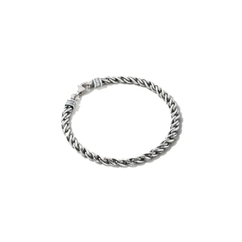 Premium Jewelry Now Available At Special Discounts Scott Bros. Beck Rope Chain Bracelet In Oxidized Sterling Silver