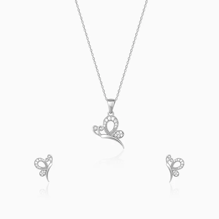 Elegant Jewelry, Exclusive Prices – Shop Now Silver Love Like A Butterfly Set