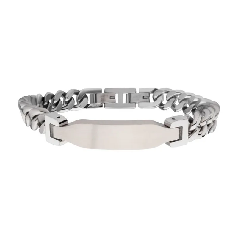 Holiday Jewelry Sale – Perfect Gifts At Great Prices Stainless Steel Matte Engravable ID Chain Bracelet