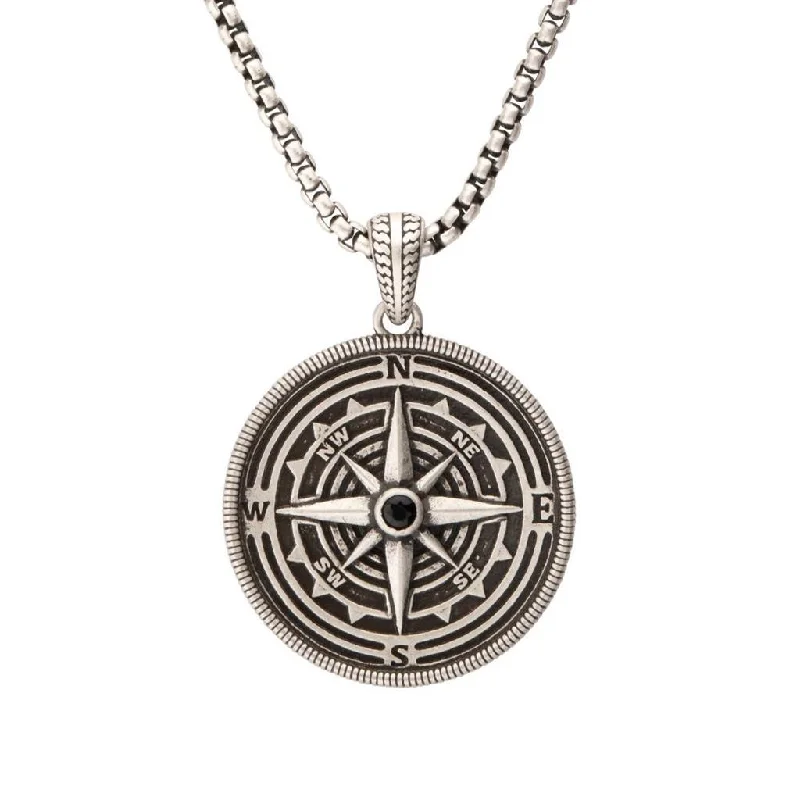 Everyday Jewelry Essentials Now On Sale Sterling Silver Magellan Compass Pendant Necklace