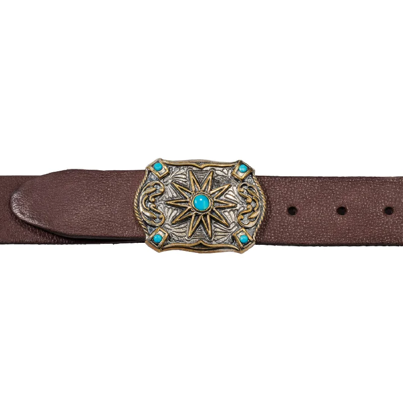 Timeless Jewelry At Special Discount Rates Turquoise Brown Leather Belt