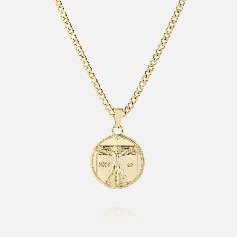 Dazzle In Elegance With Our Biggest Jewelry Sale Vitruvian Man Pendant