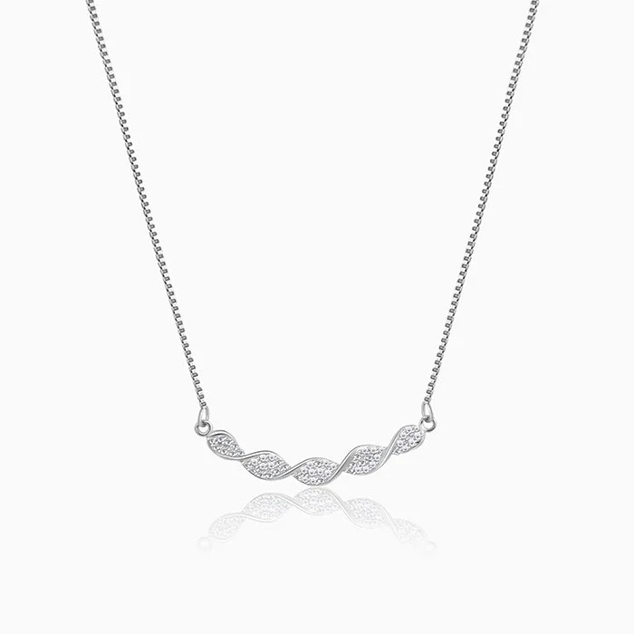 Shop Stylish Jewelry Now And Save Big Silver Helix Zircon Necklace