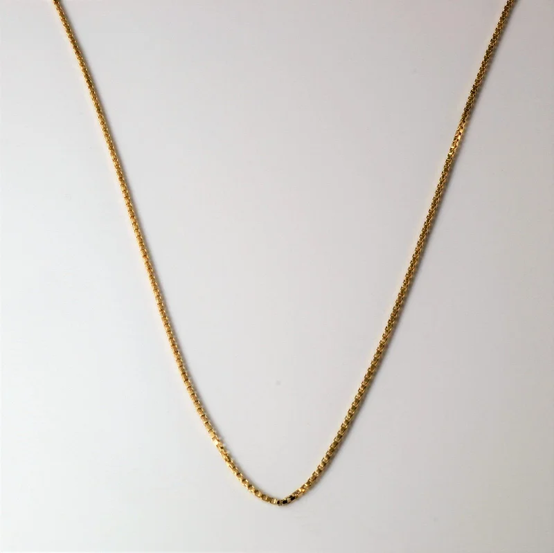 Jewelry Clearance Event – Last Chance For Stunning Deals 10k Yellow Gold Box Chain | 19" |