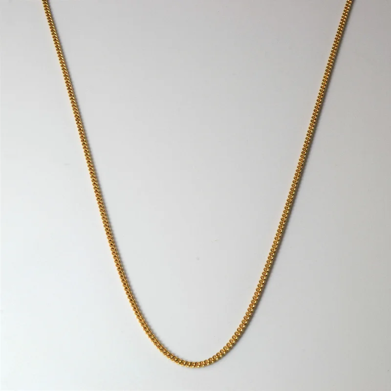 Limited-Stock Jewelry Sale – Once It's Gone, It's Gone 10k Yellow Gold Curb Chain | 18" |