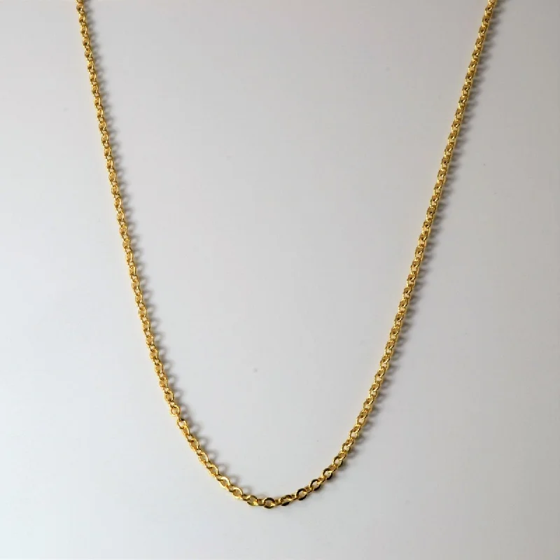 Grab Exquisite Jewelry At The Lowest Prices 10k Yellow Gold Cable Chain | 18" |