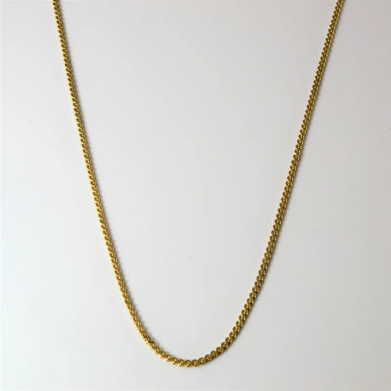 Exclusive Gemstone Jewelry Markdowns – Shop Now 10k Yellow Gold Serpentine Chain | 30" |