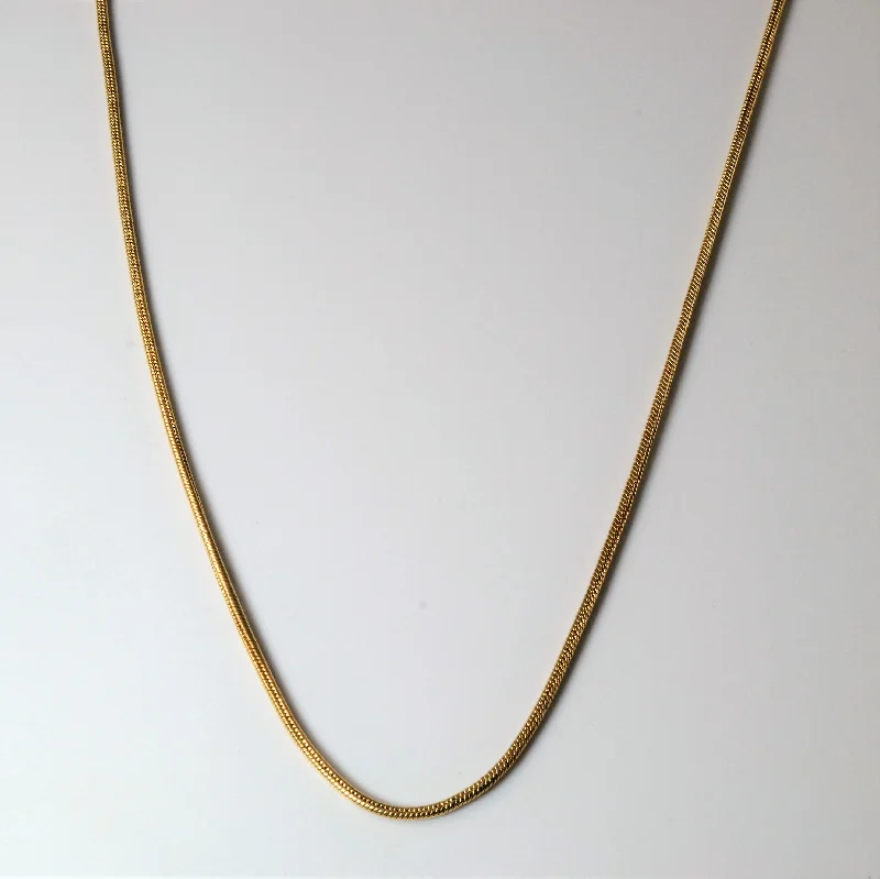 Discounted Jewelry For A Glamorous Look 10k Yellow Gold Snake Chain | 22" |