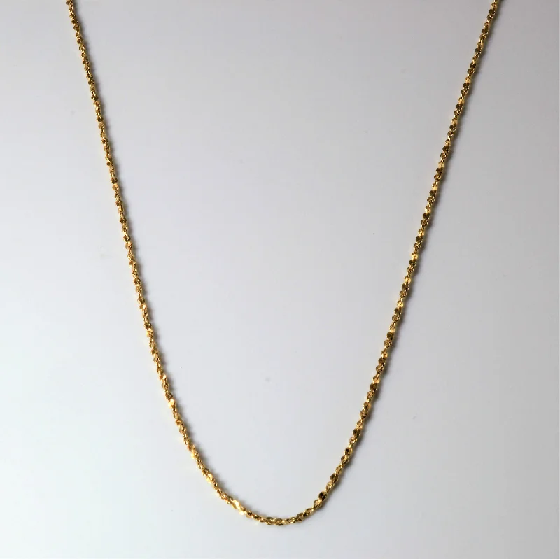 Don't Miss Our Biggest Jewelry Sale Of The Season 10k Yellow Gold Twisted Serpentine Chain | 22" |