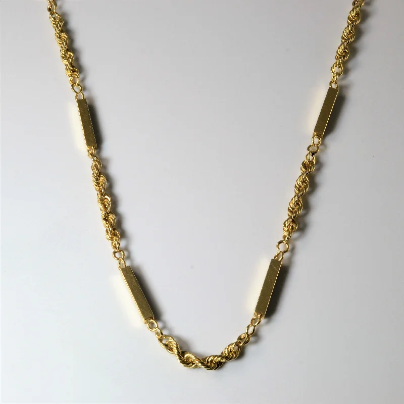 Huge Savings On Timeless Jewelry Collections 14k Yellow Gold Bar & Link Chain | 20" |