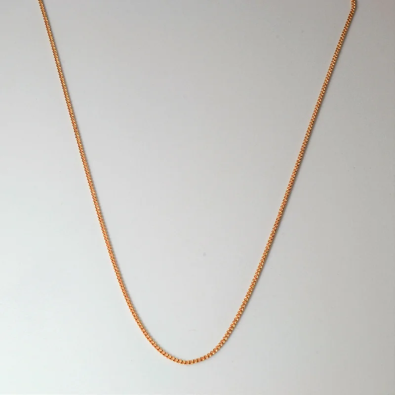 The Jewelry Sale You've Been Waiting For Is Here 14k Rose Gold Curb Chain | 18" |